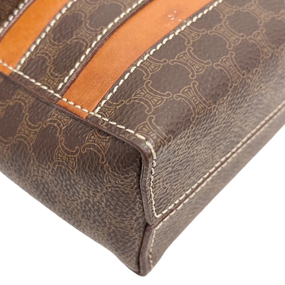 Celine Shoulder Macadam Pattern Messenger Bag Bro… - image 8